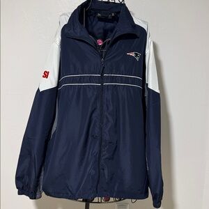 Dunbrooke Navy NFL PATRIOTS windbreaker Jacket size XL